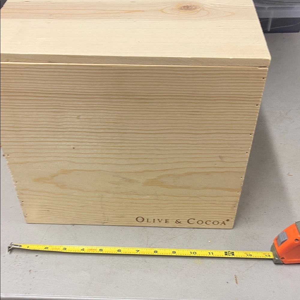 Olive & Cocoa Wooden Storage Box